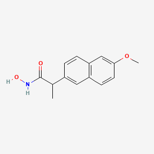 molecular formula C14H15NO3 B6344457 N-Hydroxy-2-(6-methoxynaphthalen-2-yl)propanamide CAS No. 125542-35-0