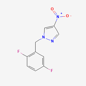 molecular formula C10H7F2N3O2 B6344461 1-[(2,5-Difluorophenyl)methyl]-4-nitro-1H-pyrazole CAS No. 1240579-66-1