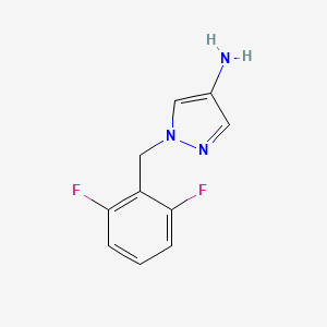 molecular formula C10H9F2N3 B6344502 1-[(2,6-二氟苯基)甲基]-1H-吡唑-4-胺 CAS No. 1240578-07-7