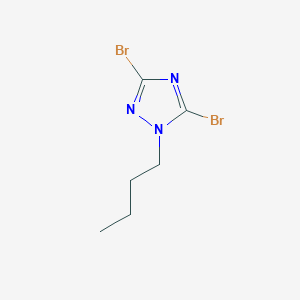 molecular formula C6H9Br2N3 B6344538 3,5-二溴-1-丁基-1H-1,2,4-三唑 CAS No. 948093-90-1