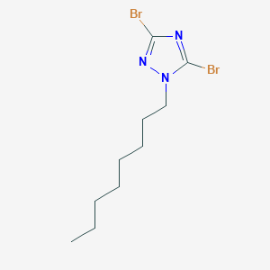 molecular formula C10H17Br2N3 B6344577 3,5-Dibromo-1-octyl-1H-1,2,4-triazole CAS No. 1240572-77-3