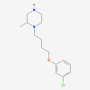molecular formula C15H23ClN2O B6344684 1-[4-(3-Chlorophenoxy)butyl]-2-methylpiperazine CAS No. 1240565-88-1