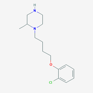 molecular formula C15H23ClN2O B6344685 1-[4-(2-Chlorophenoxy)butyl]-2-methylpiperazine CAS No. 1240571-07-6