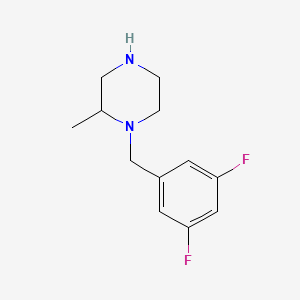 molecular formula C12H16F2N2 B6344724 1-[(3,5-Difluorophenyl)methyl]-2-methylpiperazine CAS No. 1240572-58-0