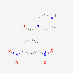 molecular formula C12H14N4O5 B6344742 1-(3,5-Dinitrobenzoyl)-3-methylpiperazine CAS No. 1240573-95-8