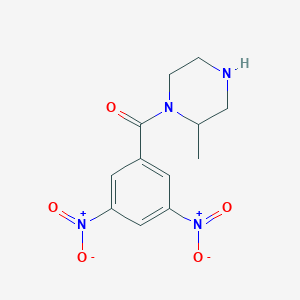 molecular formula C12H14N4O5 B6344771 1-(3,5-Dinitrobenzoyl)-2-methylpiperazine CAS No. 1240568-72-2