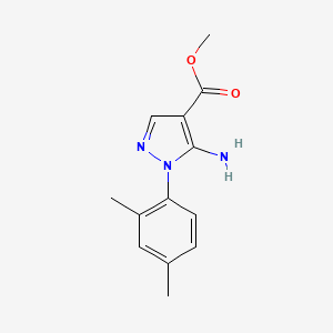 molecular formula C13H15N3O2 B6344783 Methyl 5-amino-1-(2,4-dimethylphenyl)-1H-pyrazole-4-carboxylate CAS No. 1264045-25-1