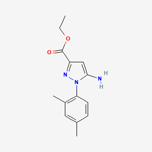 molecular formula C14H17N3O2 B6344822 Ethyl 5-amino-1-(2,4-dimethylphenyl)-1H-pyrazole-3-carboxylate CAS No. 1264041-89-5