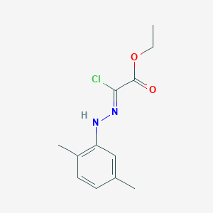 molecular formula C12H15ClN2O2 B6344934 Ethyl (2Z)-2-chloro-2-[2-(2,5-dimethylphenyl)hydrazin-1-ylidene]acetate CAS No. 1264088-42-7