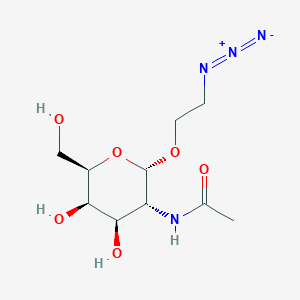 molecular formula C10H18N4O6 B6345011 1-O-(2-Azidoethoxy)-2-acetamido-2deoxy-alpha-D-galactopyranoside CAS No. 195384-42-0