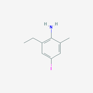 molecular formula C9H12IN B6345094 2-Ethyl-4-iodo-6-methylaniline CAS No. 70598-47-9