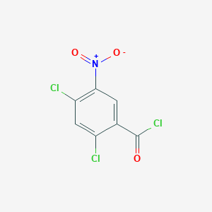molecular formula C7H2Cl3NO3 B6345121 2,4-Dichloro-5-nitrobenzoyl chloride CAS No. 713-28-0