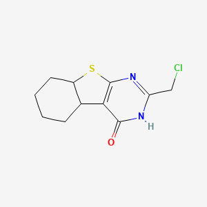 molecular formula C11H13ClN2OS B6345475 5-(Chloromethyl)-8-thia-4,6-diazatricyclo[7.4.0.0(2,7)]trideca-2(7),3,5-trien-3-ol CAS No. 1264045-14-8