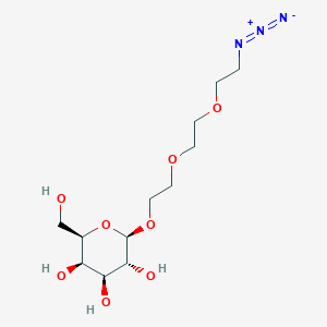 molecular formula C12H23N3O8 B6345495 1-O-(2-(2-(2-叠氮乙氧基)乙氧基)乙氧基)-β-D-半乳吡喃糖苷 CAS No. 126765-27-3