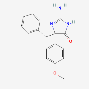 molecular formula C17H17N3O2 B6345530 2-Amino-5-benzyl-5-(4-methoxyphenyl)-4,5-dihydro-1H-imidazol-4-one CAS No. 918665-12-0