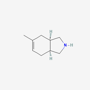 molecular formula C9H15N B6345533 cis-5-Methyl-2,3,3a,4,7,7a-hexahydro-1H-isoindole CAS No. 1212269-83-4
