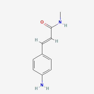 molecular formula C10H12N2O B6345595 (2E)-3-(4-Aminophenyl)-N-methylprop-2-enamide CAS No. 1598408-52-6