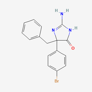 molecular formula C16H14BrN3O B6345631 2-Amino-5-benzyl-5-(4-bromophenyl)-4,5-dihydro-1H-imidazol-4-one CAS No. 1354923-35-5
