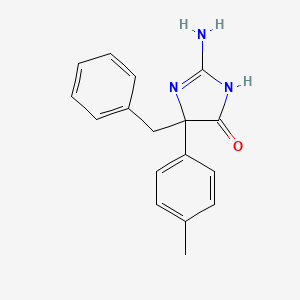 molecular formula C17H17N3O B6345650 2-Amino-5-benzyl-5-(4-methylphenyl)-4,5-dihydro-1H-imidazol-4-one CAS No. 1354920-73-2
