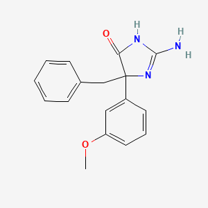 molecular formula C17H17N3O2 B6345686 2-Amino-5-benzyl-5-(3-methoxyphenyl)-4,5-dihydro-1H-imidazol-4-one CAS No. 1354915-06-2