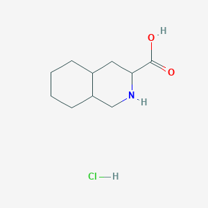 molecular formula C10H18ClNO2 B6345712 Decahydro-isoquinoline-3-carboxylic acid hydrochloride CAS No. 99189-26-1