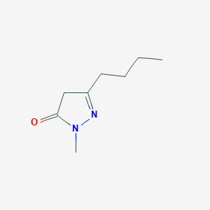 molecular formula C8H14N2O B6345804 3-Butyl-1-methyl-4,5-dihydro-1H-pyrazol-5-one CAS No. 1354936-66-5