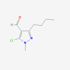 molecular formula C9H13ClN2O B6345817 3-Butyl-5-chloro-1-methyl-1H-pyrazole-4-carbaldehyde CAS No. 1354923-54-8