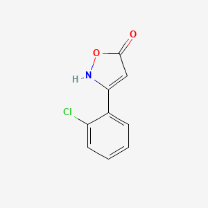 molecular formula C9H6ClNO2 B6345869 3-(2-Chlorophenyl)-1,2-oxazol-5-ol CAS No. 1354938-66-1