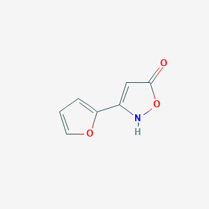 molecular formula C7H5NO3 B6345885 3-(Furan-2-yl)-1,2-oxazol-5-ol CAS No. 1354938-76-3