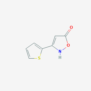 molecular formula C7H5NO2S B6345900 3-(Thiophen-2-yl)-1,2-oxazol-5-ol CAS No. 1354918-21-0