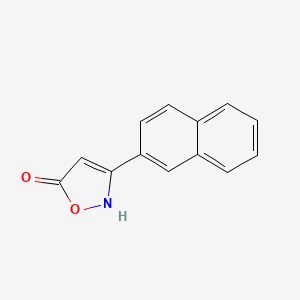 molecular formula C13H9NO2 B6345935 3-(Naphthalen-2-yl)-1,2-oxazol-5-ol CAS No. 1354939-61-9