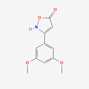 molecular formula C11H11NO4 B6345940 3-(3,5-Dimethoxyphenyl)-1,2-oxazol-5-ol CAS No. 1354918-91-4