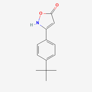 molecular formula C13H15NO2 B6345944 3-(4-tert-Butylphenyl)-1,2-oxazol-5-ol CAS No. 1354923-70-8