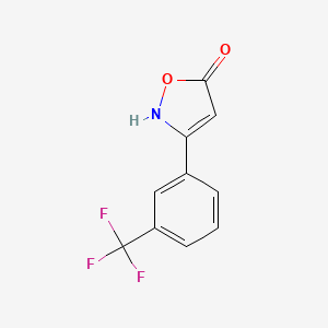 molecular formula C10H6F3NO2 B6345952 3-[3-(Trifluoromethyl)phenyl]-1,2-oxazol-5-ol CAS No. 1354930-06-5