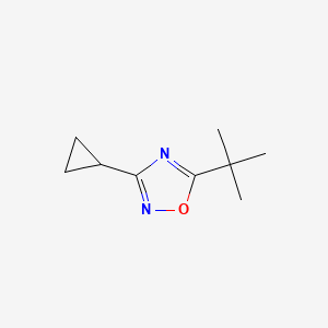 molecular formula C9H14N2O B6345954 5-tert-Butyl-3-cyclopropyl-[1,2,4]oxadiazole CAS No. 1165931-70-3
