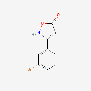 molecular formula C9H6BrNO2 B6345960 3-(3-溴苯基)-1,2-恶唑-5-醇 CAS No. 1188158-52-2