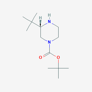 molecular formula C13H26N2O2 B6345967 1-Boc-(S)-3-(t-Butyl)piperazine CAS No. 1007112-88-0
