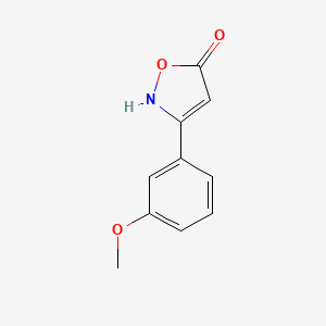 molecular formula C10H9NO3 B6346015 3-(3-Methoxyphenyl)-1,2-oxazol-5-ol CAS No. 1354937-20-4