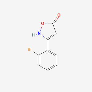 molecular formula C9H6BrNO2 B6346020 3-(2-溴苯基)-1,2-噁唑-5-醇 CAS No. 1188130-63-3