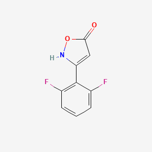 molecular formula C9H5F2NO2 B6346022 3-(2,6-Difluorophenyl)-1,2-oxazol-5-ol CAS No. 1188023-03-1