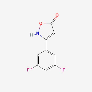 molecular formula C9H5F2NO2 B6346040 3-(3,5-Difluorophenyl)-1,2-oxazol-5-ol CAS No. 1188168-80-0