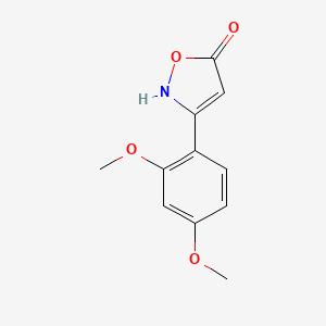 molecular formula C11H11NO4 B6346049 3-(2,4-Dimethoxyphenyl)-1,2-oxazol-5-ol CAS No. 1354923-85-5
