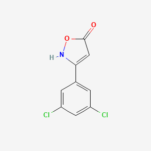 molecular formula C9H5Cl2NO2 B6346054 3-(3,5-Dichlorophenyl)-1,2-oxazol-5-ol CAS No. 1188169-94-9