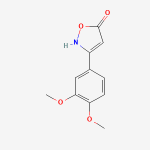 molecular formula C11H11NO4 B6346062 3-(3,4-Dimethoxyphenyl)-1,2-oxazol-5-ol CAS No. 1354915-85-7