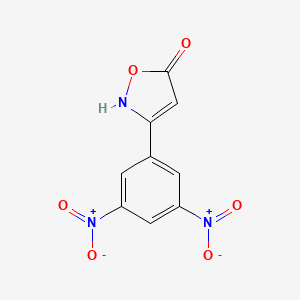 molecular formula C9H5N3O6 B6346070 3-(3,5-Dinitrophenyl)-1,2-oxazol-5-ol CAS No. 1354937-53-3