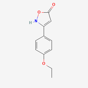 molecular formula C11H11NO3 B6346076 3-(4-Ethoxyphenyl)-1,2-oxazol-5-ol CAS No. 1354920-17-4