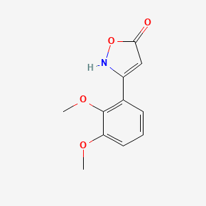 molecular formula C11H11NO4 B6346077 3-(2,3-Dimethoxyphenyl)-1,2-oxazol-5-ol CAS No. 1188049-17-3