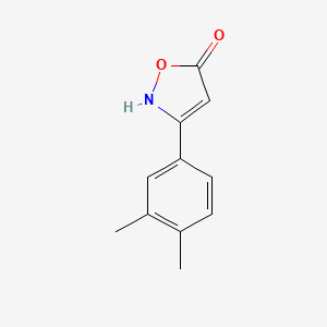 molecular formula C11H11NO2 B6346090 3-(3,4-Dimethylphenyl)-1,2-oxazol-5-ol CAS No. 1354924-02-9