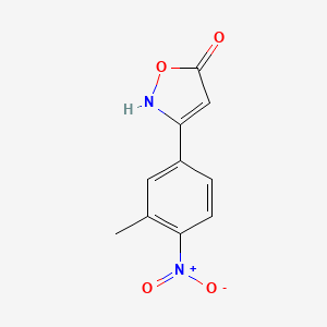 molecular formula C10H8N2O4 B6346093 3-(3-Methyl-4-nitrophenyl)-1,2-oxazol-5-ol CAS No. 1354924-07-4