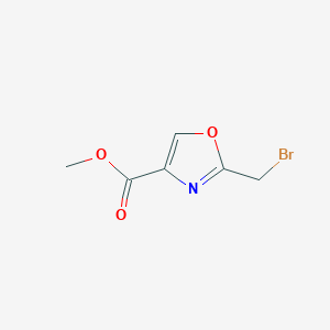 molecular formula C6H6BrNO3 B063461 2-溴甲基-4-恶唑甲酸甲酯 CAS No. 175551-77-6